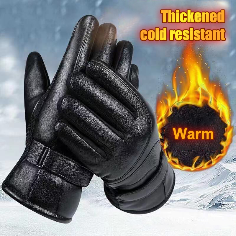 Ski Glove Waterproof - ถุงมือกันหนาวสำหรับผู้ชายและผู้หญิง ถุงมือสัมผัสหน้าจอได้ กันน้ำ สำหรับกิจกรรมกลางแจ้ง ถุงมือมอเตอร์ไซค์ ถุงมือวิ่ง