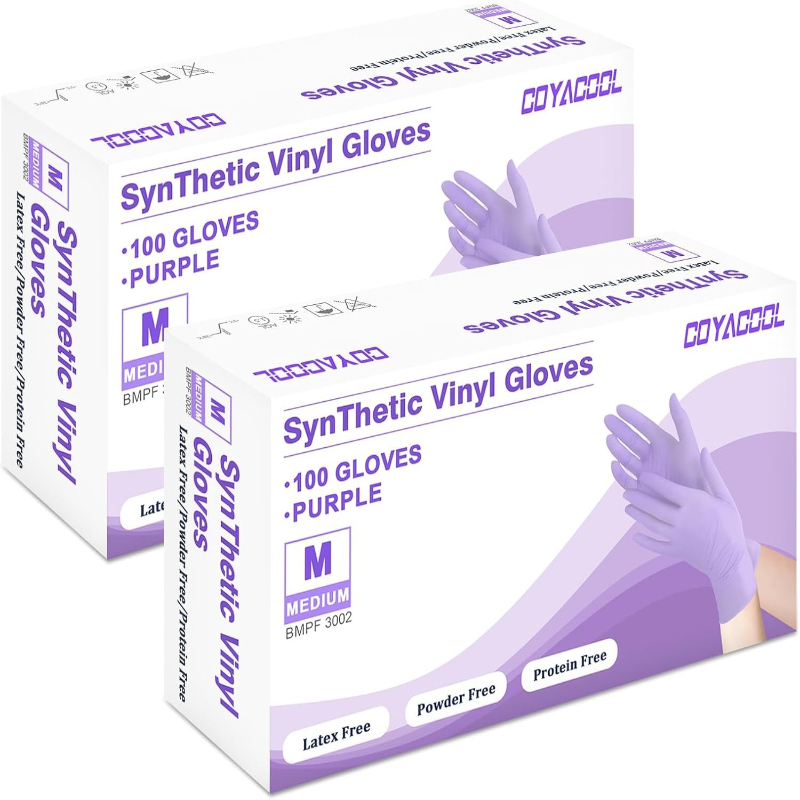 ถุงมือไนไตรล์สีม่วงแบบใช้แล้วท - Exam Glove Nitrile บทวิจารณ์และราคา