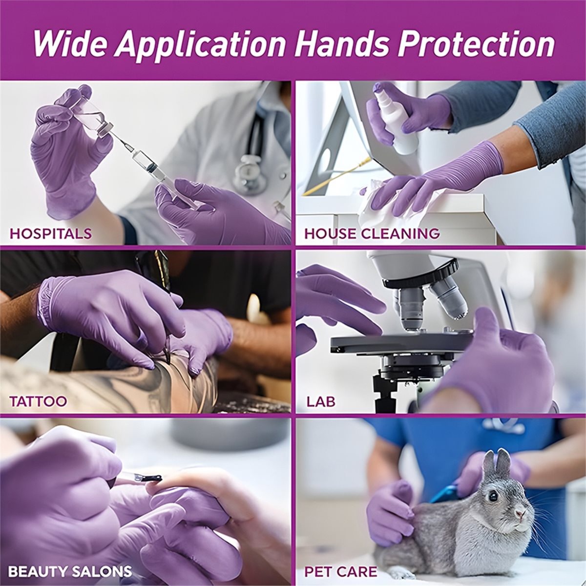 ถุงมือไนไตรล์ HITL 100 ชิ้น สี - Exam Glove Nitrile บทวิจารณ์และราคา