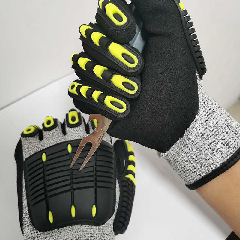 ถุงมือกันการสั่นสะเทือน บุด้วย - Work Glove Impact บทวิจารณ์และราคา